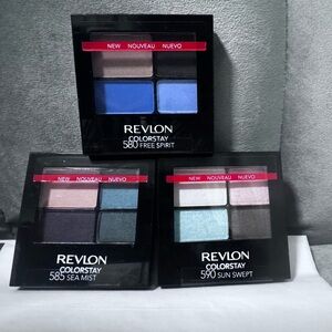 Revlon ColorStay Eyeshadow Palette Trio - Free Spirit, Sea Mist, Sun Swept